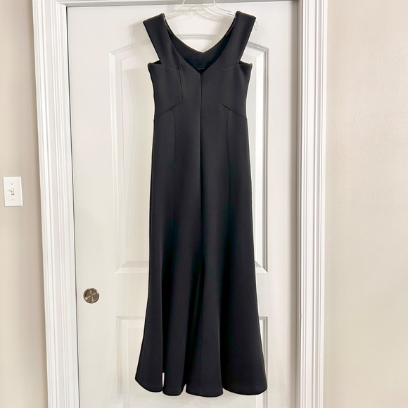 Calvin Klein long black dress fishtail mermaid formal gown wedding sexy NWT - Picture 3 of 10